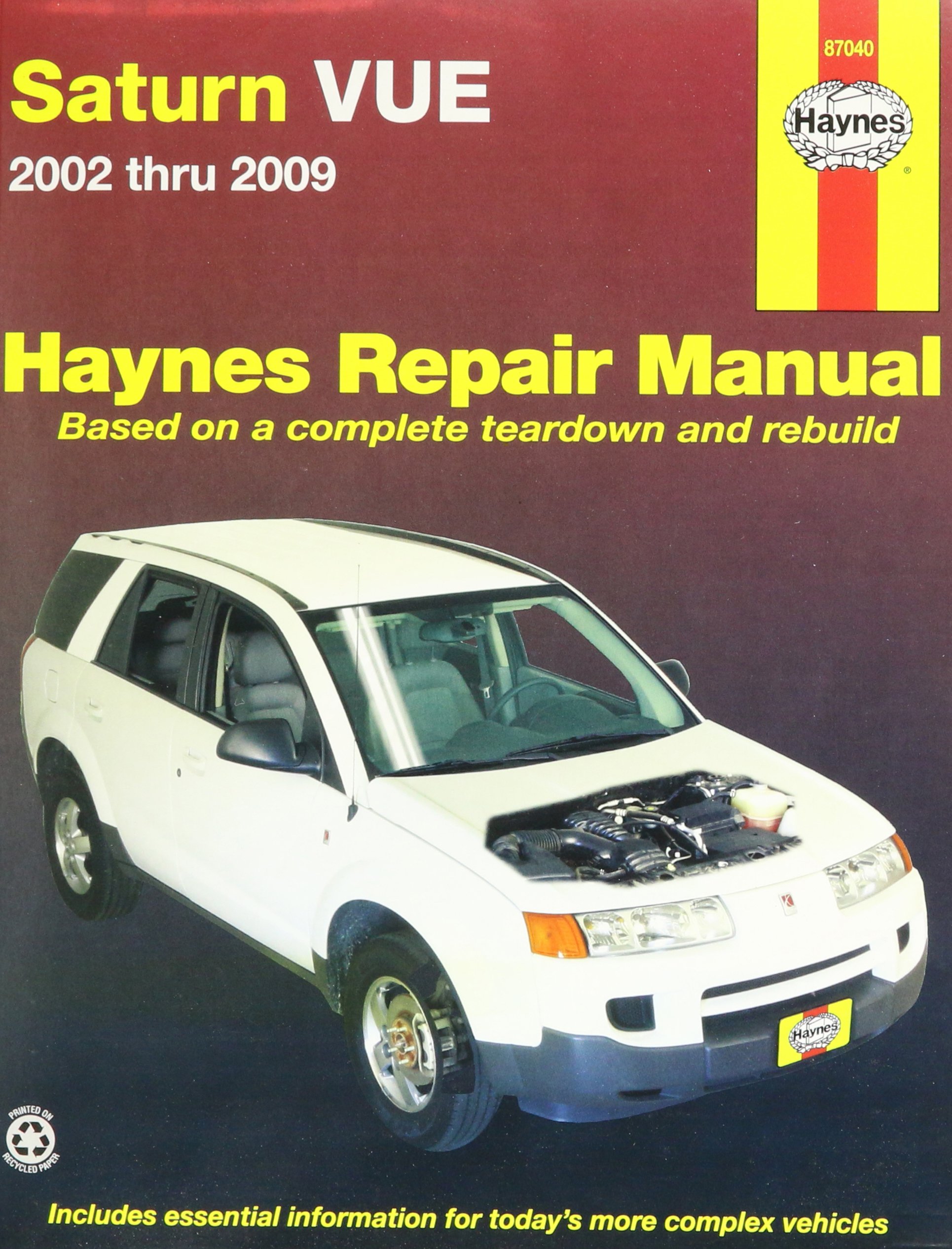 Saturn Vue, '02-'09 Technical Repair Manual Paperback
