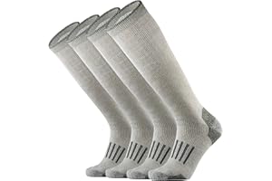 RedHero Merino Wool Over the Calf Socks for Men Hiking Hunting Ski Snowboarding Knee High Boot Warm Thick Cold Weather Winter