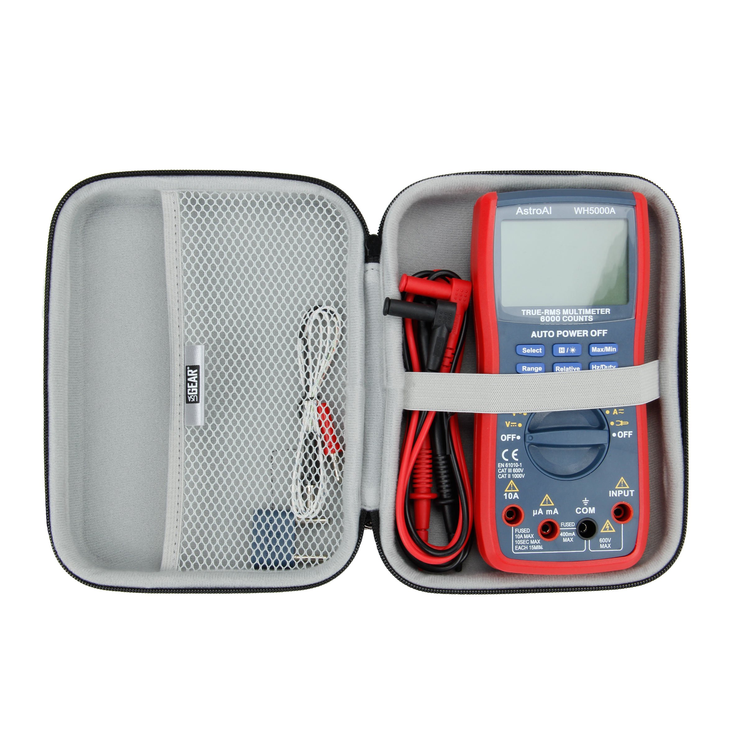 USA Gear Hard Digital Multimeter Carrying Case Voltage Tester Travel