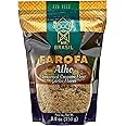 MR. BRASIL - Seasoned Cassava Flour - 8.8 Ounces - Farofa De Mandioca Pronta Temperada - Alho (Pack of 1)