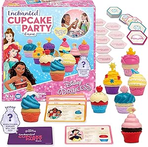Wonder Forge Disney Princess Enchanted Cupcake Party Game For Girls &amp; Boys Age 3 &amp; Up - A Fun &amp; Fast Matching Party Game You Can Play Over &amp; Over (1088)