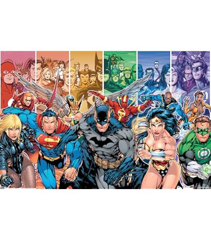 Amazon.com: Trends International DC Comics The Lineup Wall