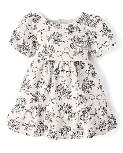 Gymboree,Girls,and Toddler Short Sleeve Dressy Dresses,Cream Floral,3 Years - Amazon deal for $19.99