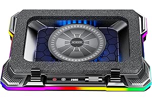 AICHESON Gaming Laptop Cooler Cooling Pad, Ultra Cooling with 10°C-35°C Temperature Drop, RGB Turbo Fan Stand Base for 14-19 inch Computer Laptops