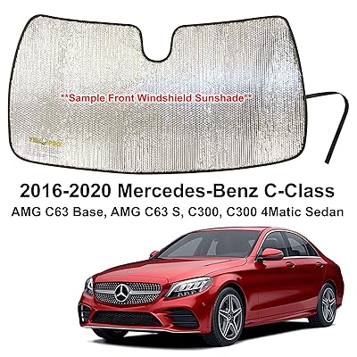 Buy Yellopro Custom Fit Automotive Reflective Front Windshield Sunshade Accessories Uv Reflector For 2016 2017 2018 2019 2020 Mercedes Benz C Class Amg C63 Base Amg C63 S C300 C300 4matic Sedan Online In Lebanon B086dn37sv