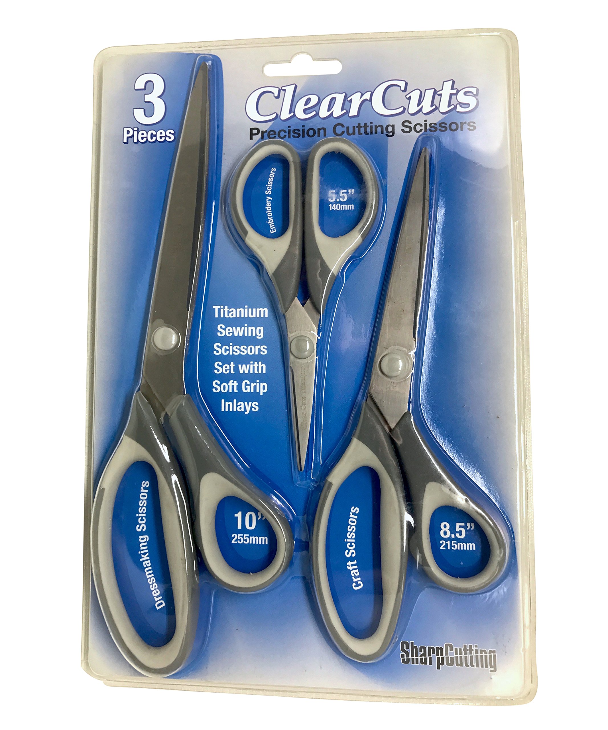Best Scissors Titanium 3 Shears In One Pack Precision Cutting Blades For Sewing eBay