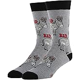 ooohyeah Men's Novelty Crew Socks for Adult Humor, Funny Saying Crazy Silly Socks, Cool Casual Socks