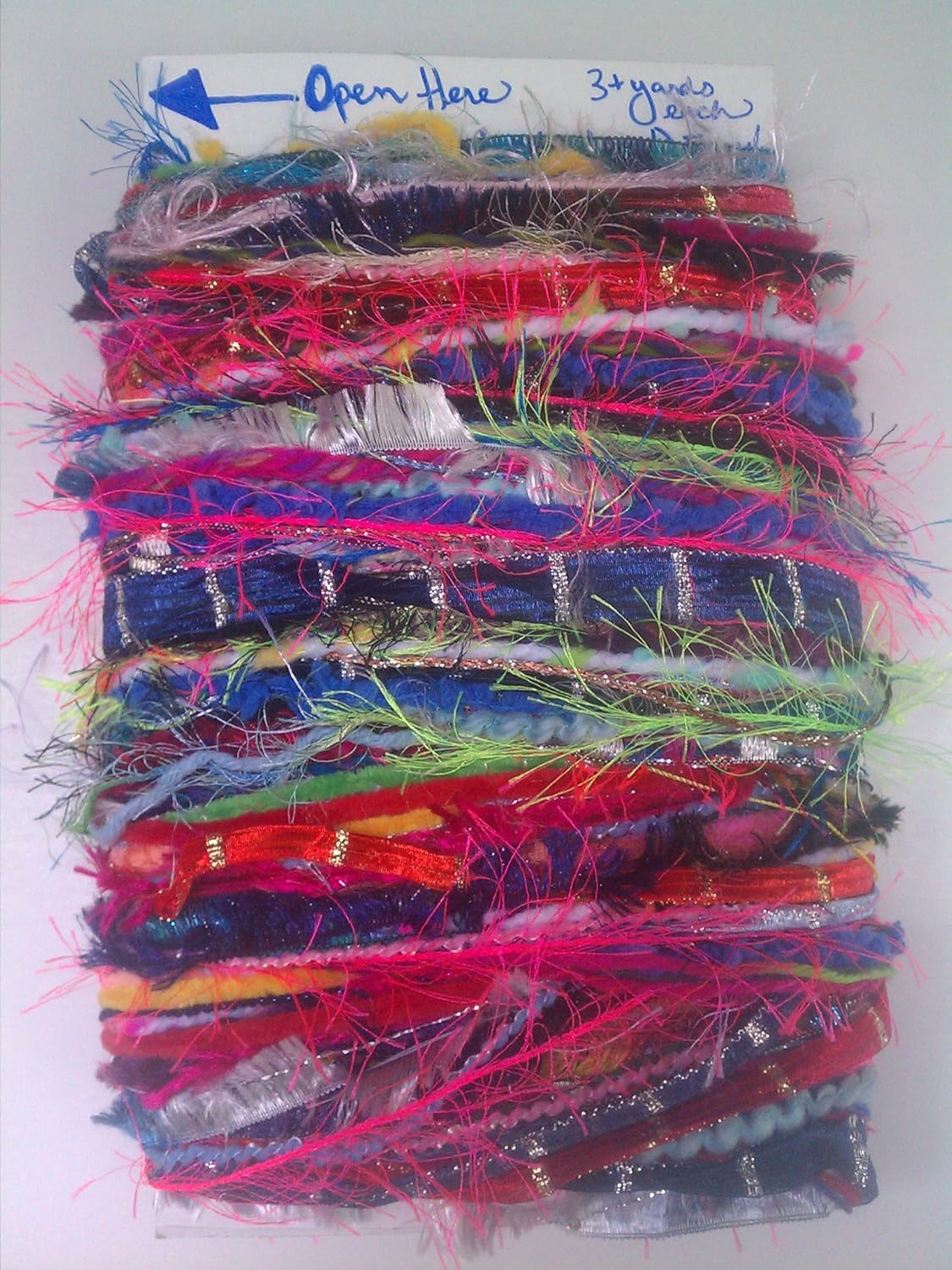 Mixed YARN Fiber Sample Bundle Lot of 50 different 3 yard lengths