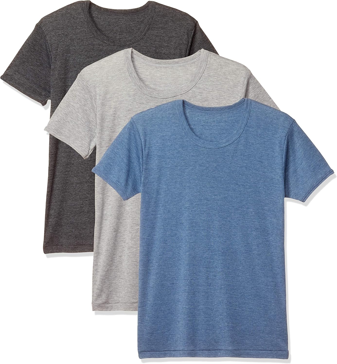 [ガロー] 3枚組 半袖インナー 綿混/シンプル3色カラー ボーイズ マルチカラー 日本 130 (日本サイズ130 相当)