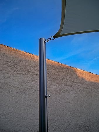 Sonnensegelmast Sonnensegel Sonnensegelpfosten Edelstahl 3m ?60,3mm 6030/3-2