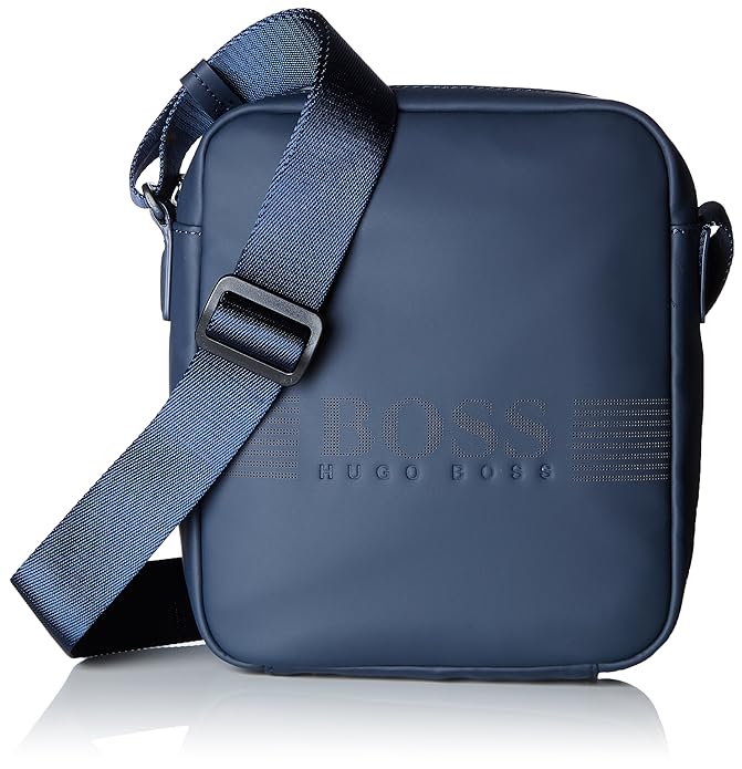 BOSS Athleisure Herren Pixel R_ns Zip Schultertasche, Blau (Navy), 7,5 x 23 x 21,5 cm