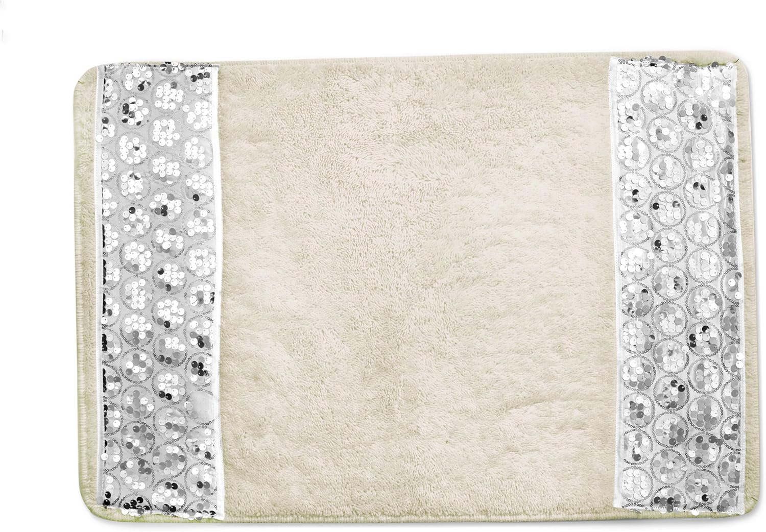 Amazon Com Popular Bath 839012 Sinatra Collection Bath Rug White Home Kitchen