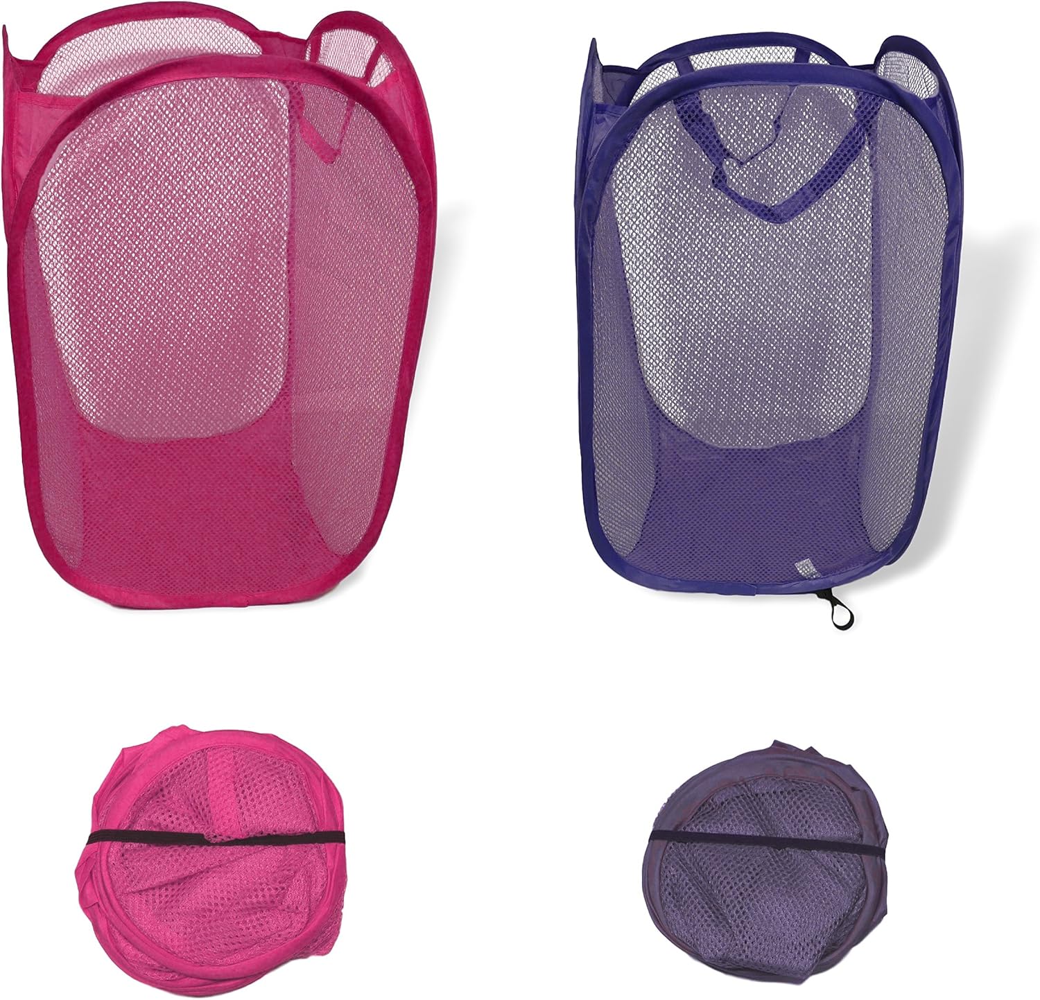 2 x Pop-Up Wäschekorb Wäschebox Wäschesammler Reise Wäschesack