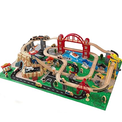 Buy Kidkraft Metropolis Train Set With Roll Up Felt Play Mat