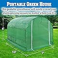 BenefitUSA Hot Green House 10'x7'x6' Larger Walk In Outdoor Plant Gardening Greenhouse