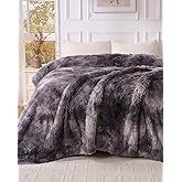 UINIU Super Soft Fluffy Faux Fur Sherpa Fleece Blankets Queen Size for Bed, Bedroom Decor Winter Big Blankets Thick Warm, Fuzzy Plush Heavy Bedding Cozy Gifts for Women Men Mom Dad, 90" x 90"