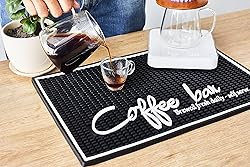 Ultimate Coffee Bar Mat for Countertop, Large 18x12