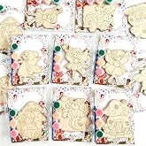 Xvvti 12PCS Fairy Party Favors - DIY Fairy Wood Painting Kits | Fairy Fun Thank You Gifts with Art Supplies, Birthday Party&amp; Goodie Bag Stuffer