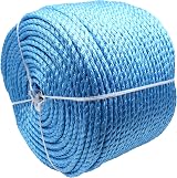 EAI Blue Polypropylene Rope 10mm x 220 Metre Coil - General Purpose Towing view 2