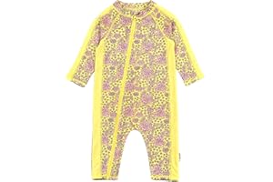 SwimZip Girls' Long-Sleeve UPF 50+ Swimsuit for Baby, Toddler, & Little Girls