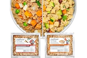 JustFoodForDogs Frozen Fresh Dog Food Topper, Variety Pack, Beef & Turkey Human Grade Dog Food Recipes, 5.5 oz (Pack of 18)