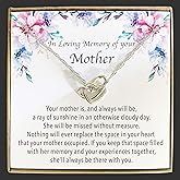In Memory of Your Mother - Loss of Mom Memorial Necklace for Grief Management Gift - Mother Passing Jewellery