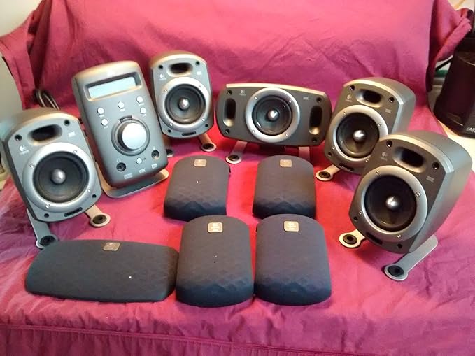 Logitech Z680 5.1 Altavoces del ordenador (5speaker, Plata) Amazon.es