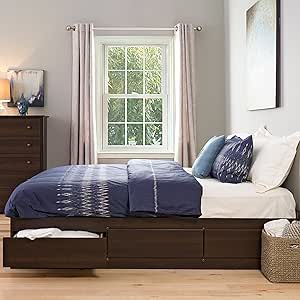 Amazon Com Prepac Mate S Platform Storage Bed With 6 Drawers King Espresso Furniture Decor