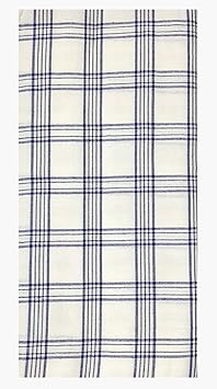 THE ANTILLES FABRICS White Check Patterns Stable Cotton LUNGI, Long Size,
