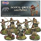 Wargames Delivered - Victrix Scots Picts Archers Crossbowmen Model Set | Dark Ages Historical Miniatures Warriors for Collectors and Hobbyists, 24 Pieces Detailed Minis for Wargaming Enthusiasts