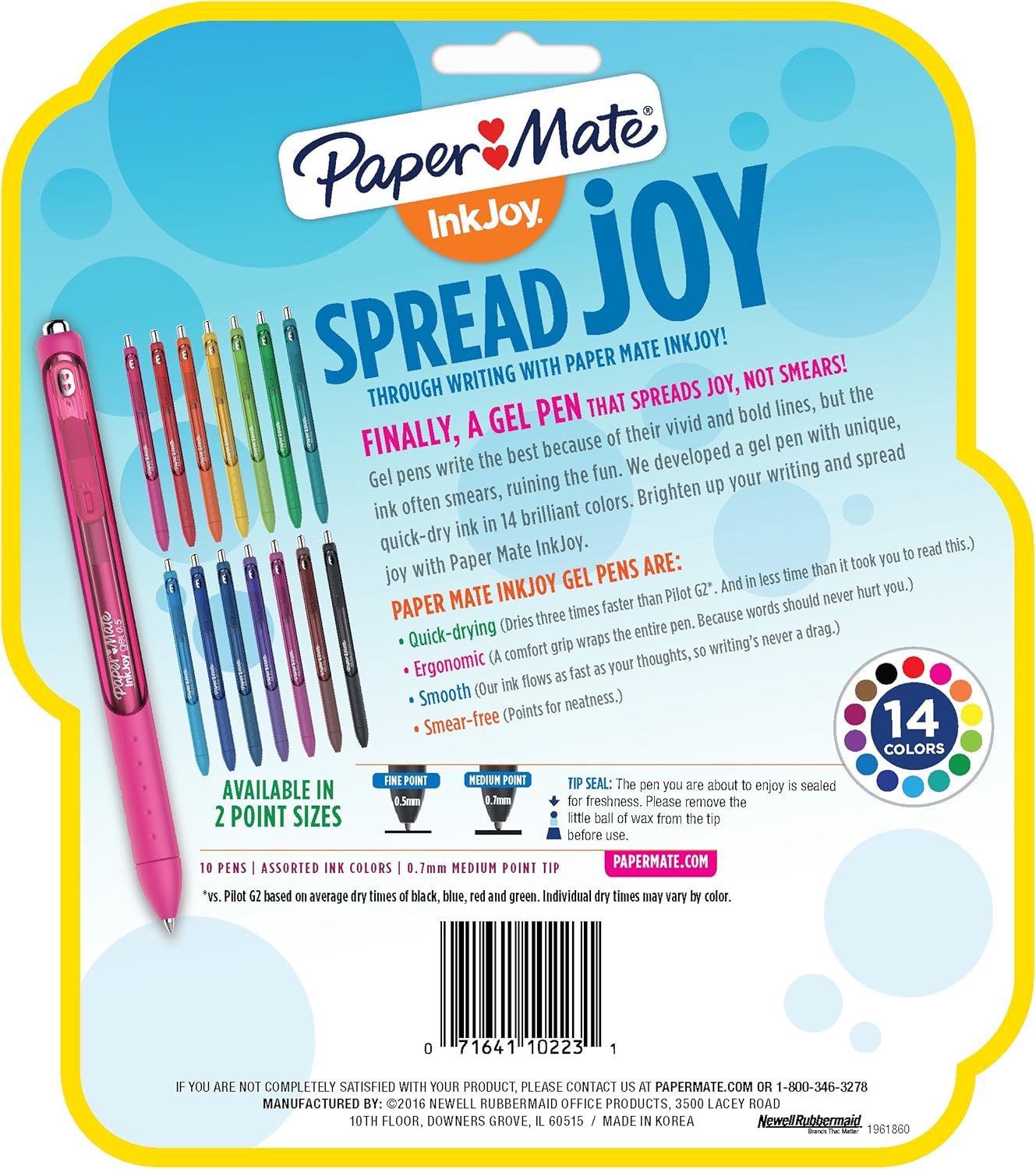 Paper Mate Gel Pens | InkJoy Pens, Medium Point, Assorted, 10 Count: Office Products