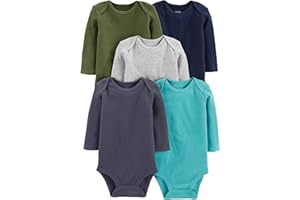 Simple Joys by Carter's Baby-Boys Long-Sleeve Bodysuit Pack of 5Bodysuit