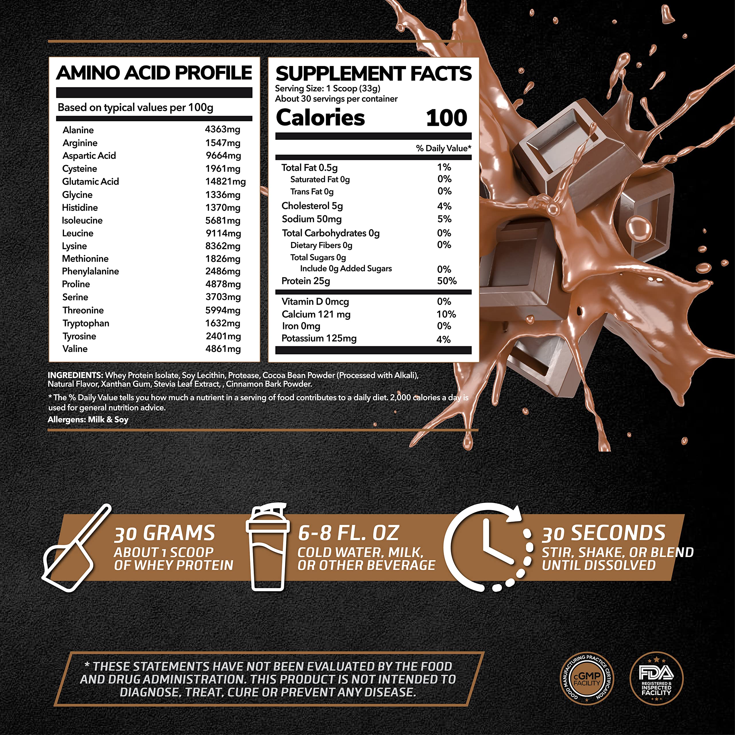 PrimeGENIX New Zealand Grass Fed Whey Protein Isolate Powder | Low Carb & Low Calorie | Chocolate & Vanilla Flavors, Protein for Muscle Growth | Post Workout Recovery | Organic