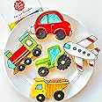 Transportation and Vehicles Cookie Cutters 5-Pc. Set Made in USA by Ann Clark, Tractor, Train, Dump Truck, Airplane, Car