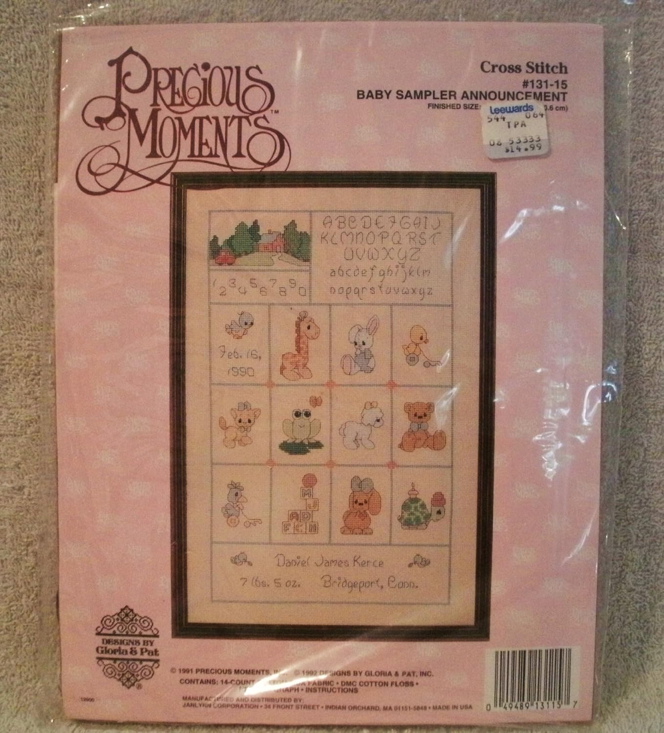 Precious Moments Baby Sampler Announcement 13115 Cross Stitch Kit