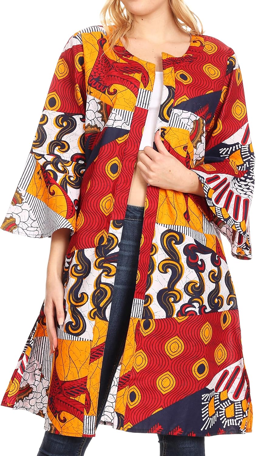 ankara coat dress