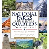 National Parks Commemorative Quarters Collector's Map 2010-2021 (includes both mints, plus the rare West Point quarter release!)