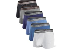 Separatec Mens Trunks Underwear with Dual Pouch Mens Underwear, Soft Breathable Rayon Made from Bamboo Trunks for Men