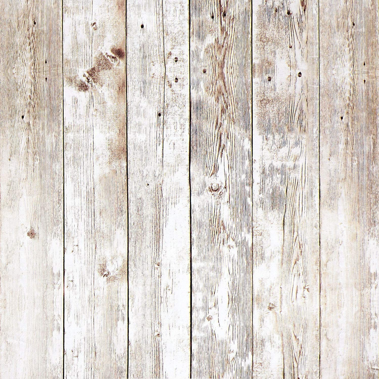 CiCiwind Wood Plank Wallpaper 44x300cm Peel and Stick Wallpaper Wood Effect Vinyl Wrap Rustic Self Adhesive Contact Paper Waterproof Sticky Back Plastic for Wall Cabinets Table Worktop Decor
