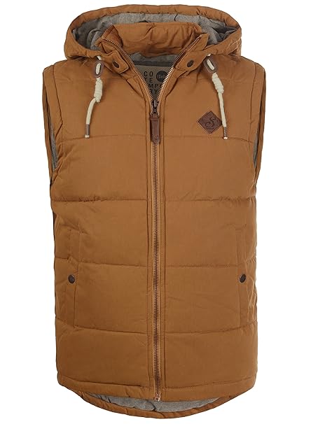 !Solid Dry Herren Weste Steppweste Outdoor Weste Mit Kapuze Und Stehkragen