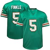 5# Ray Finkle Men's Movie Football Shirt Green Christmas Halloween Sports Shirt Ace Ventura Pet Detective Kim Carey Movie