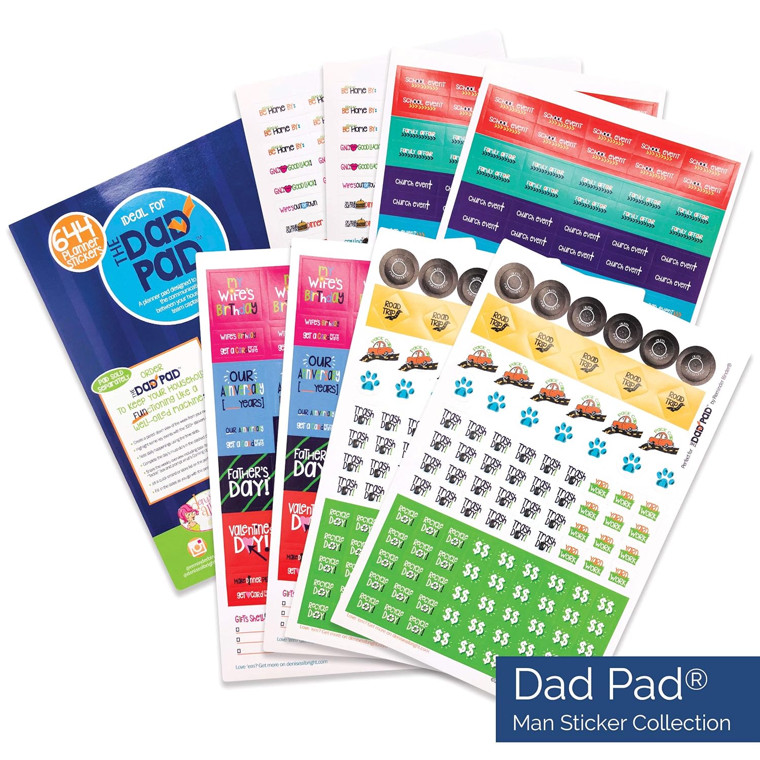 お手頃価格 シート 5 5 Dadパッド 8 The Plannerステッカーfor