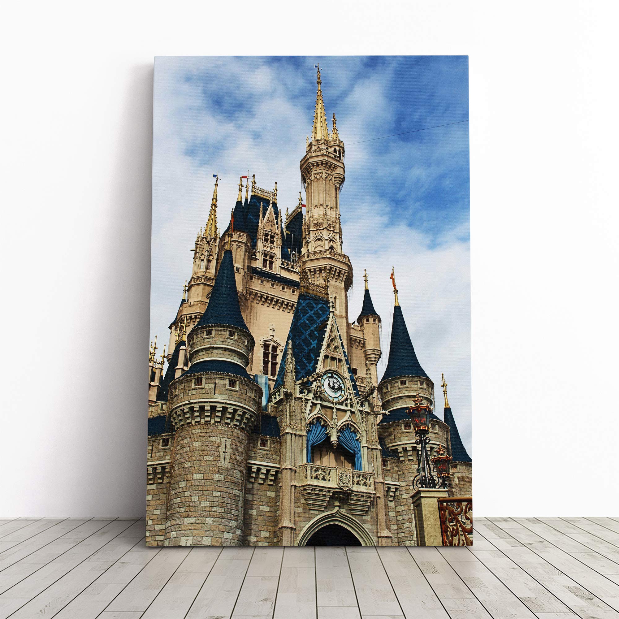 Magic Kingdom Florida Orlando USA Canvas Print | Gallery Wrapped 30mm Frame Wall Art | 20x14 inches | Ready to Hang | Modern Picture | Living Room Bedroom Lounge Office
