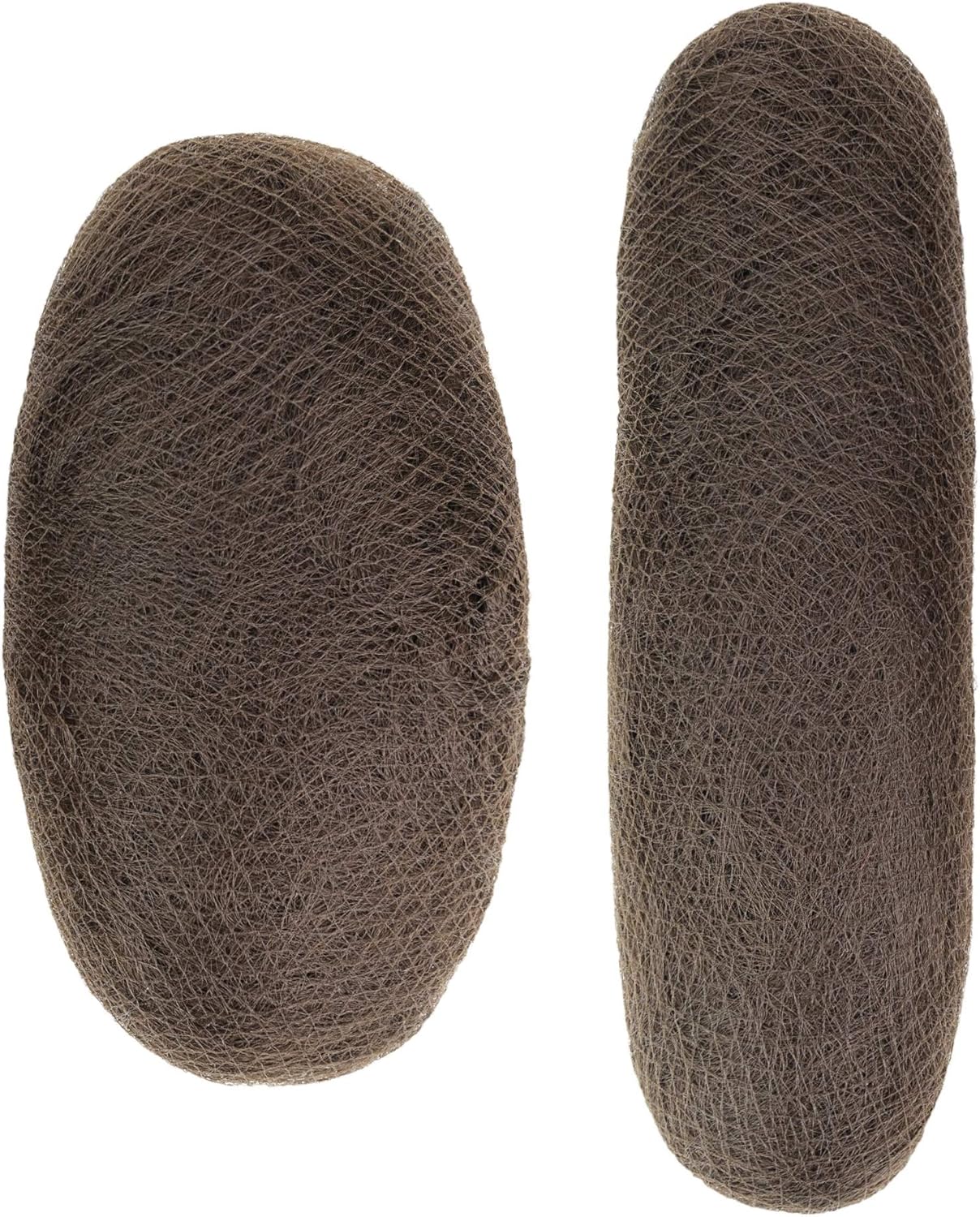 2 x Dark Brown Volume Hair Pads Padding for Bun Styler Hair Style Updo