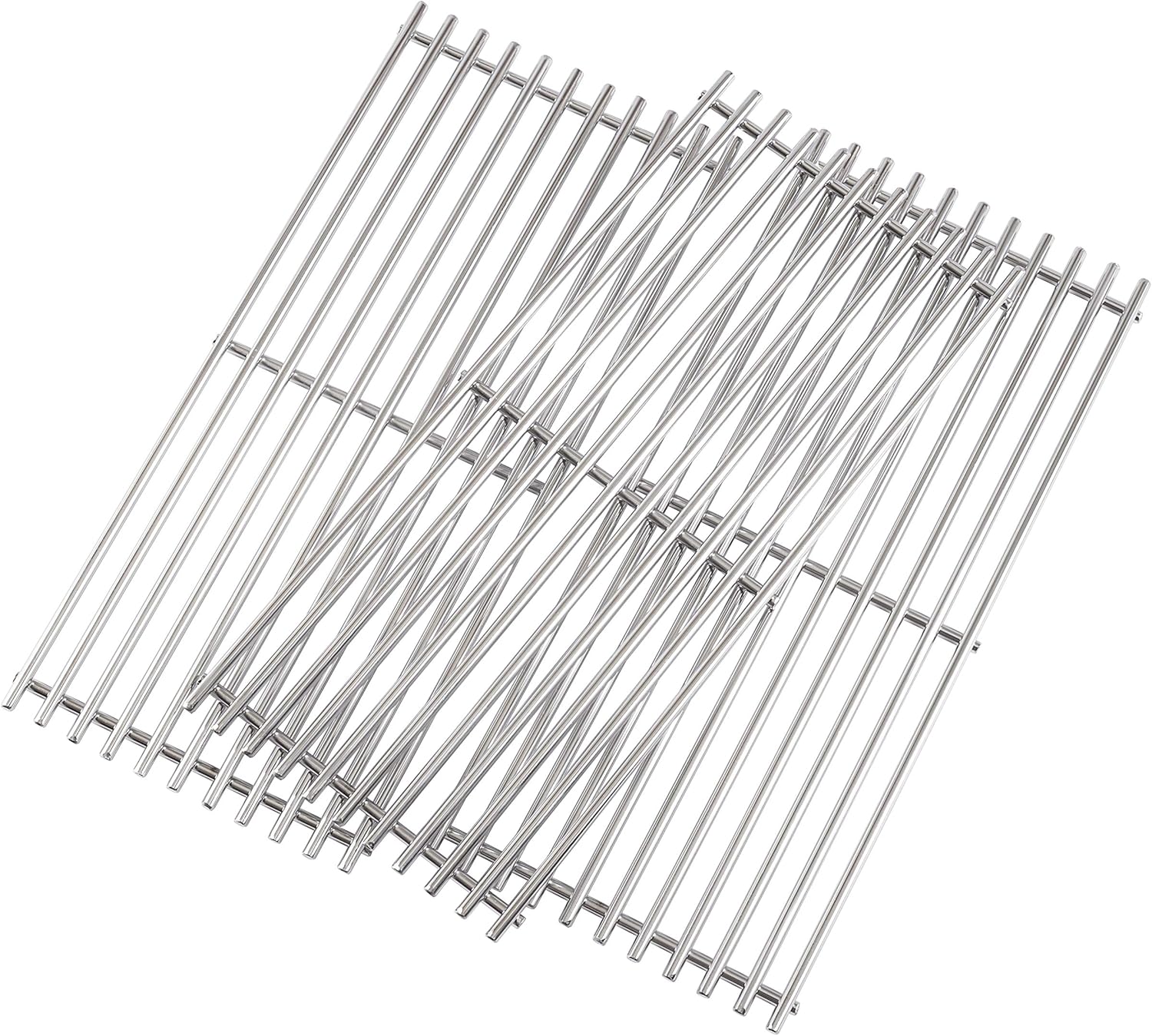 Grill Valueparts Stainless Steel Grates for KitchenAid 720-0787D 720-0953 720-0733, Brinkmann 810-8530-S 810-8533-S 810-8534-S 810-7400-F Charmglow 810-7440-S, (3-Pack) 18 13/16 x 24 3/8" Overall