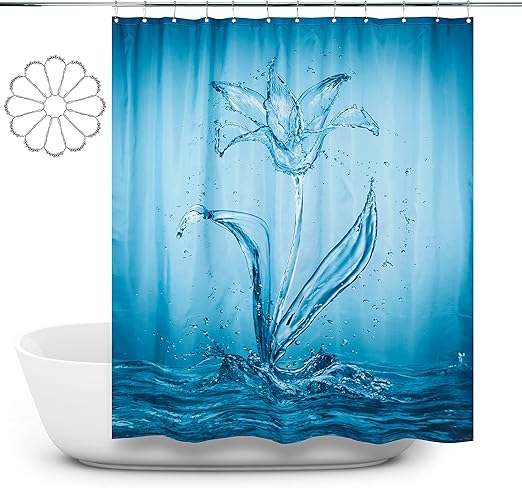 Shower Curtain Eco Friendly Fabric Polyester Shower Curtains Mould