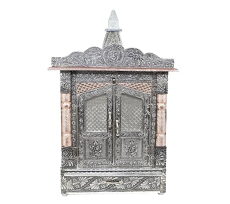 Buy Storite Handcrafted German Oxidised Mandir With Aluminium And