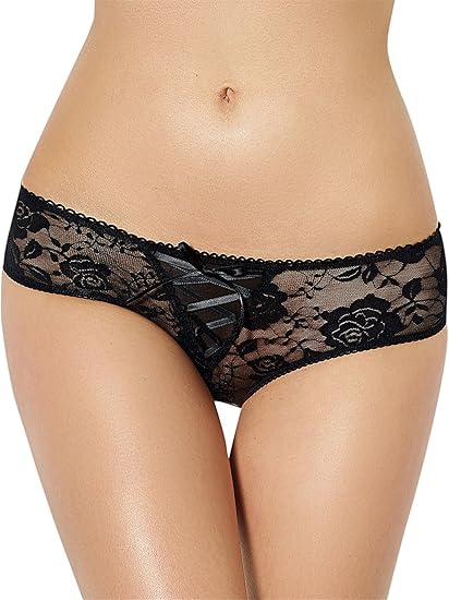 Amazon Co Jp Plus Size レディース セクシーショーツ 穴あき エロ 過激 編み上げ 下着 オープンクロッチ パンティ 大きいサイズ 服 ファッション小物