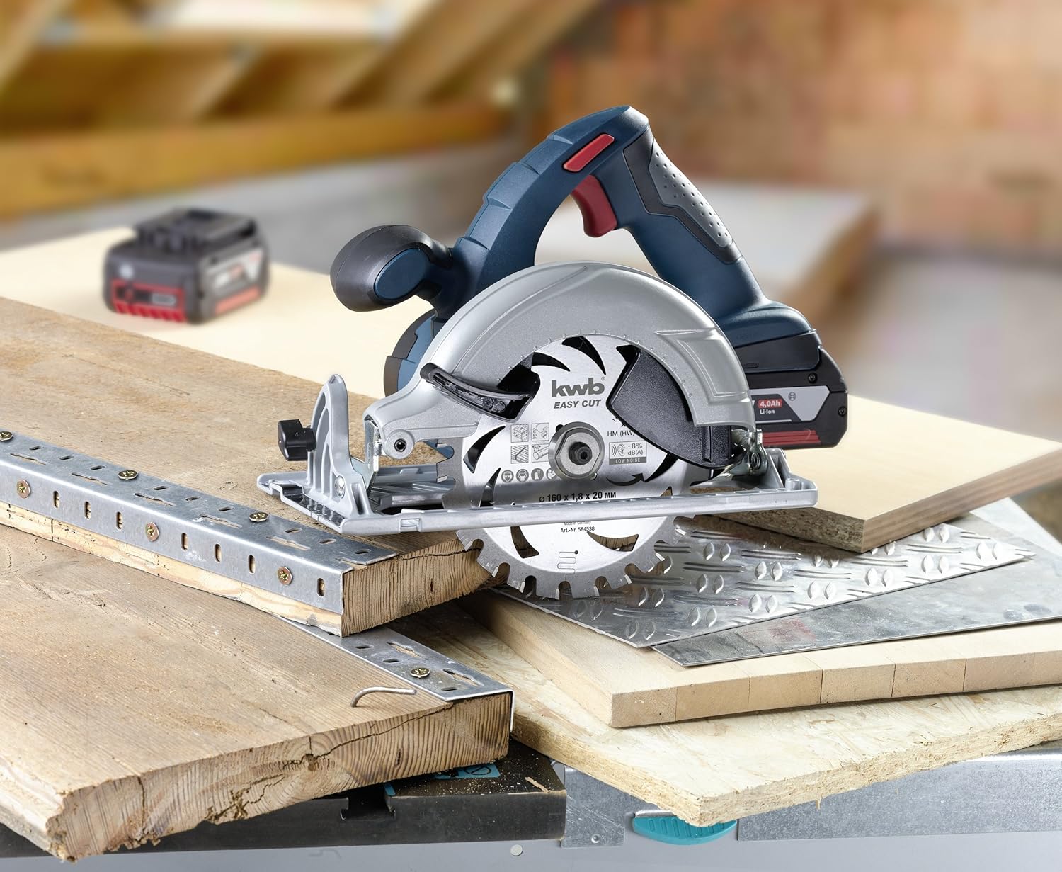 kwb 184 x 20 mm Circular Saw Blade, Made in Germany, Fast and Smooth, Ideal for Cordless Tools, Universal (for Battery Devices) - Image 4