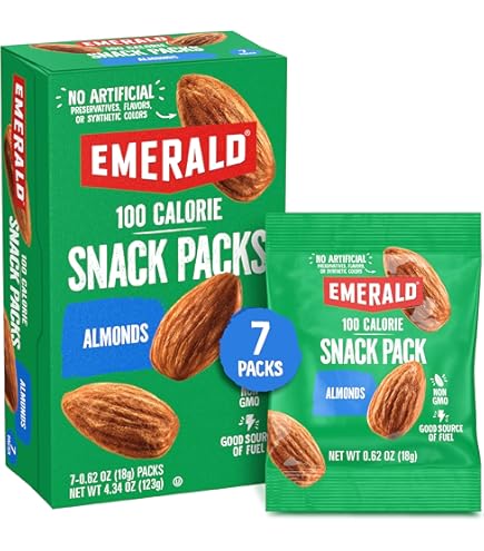 Amazon.com : Emerald Nuts Whole Almonds (1-Pack), 5oz Resealable
